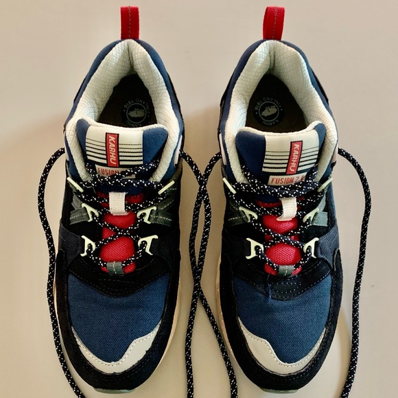 KARHU Shoes - KARHU- Fusion 2.0 Unisex (size 6 women’s)Sneakers- Navy/red-Finland 1916 -EUC